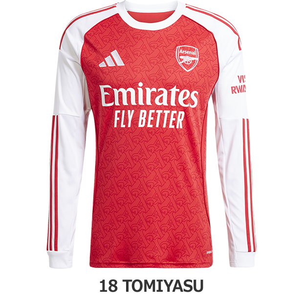 アーセナル 25-26 ホーム 長袖レプリカユニフォーム 18.冨安健洋