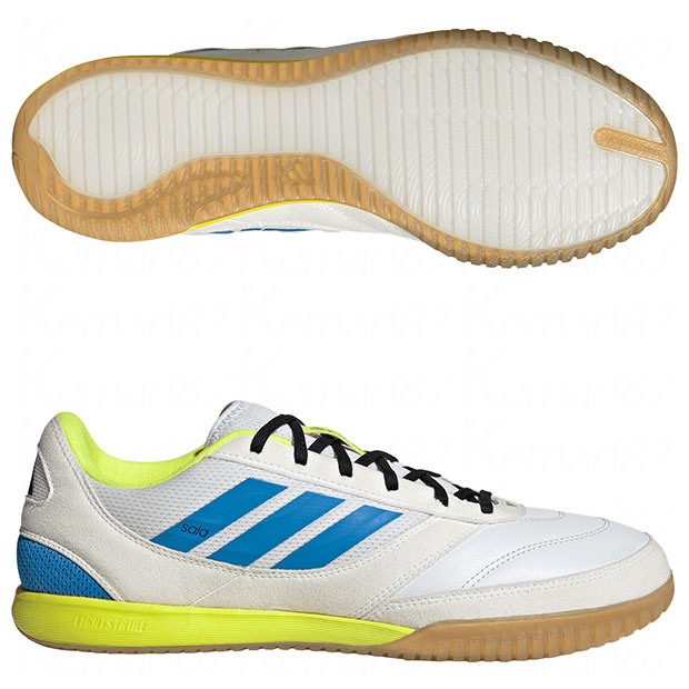 トップサラ コンペティション 2　フットウェアホワイト×ルシッドレイブルー　【adidas|アディダス】フットサルシューズjp6983