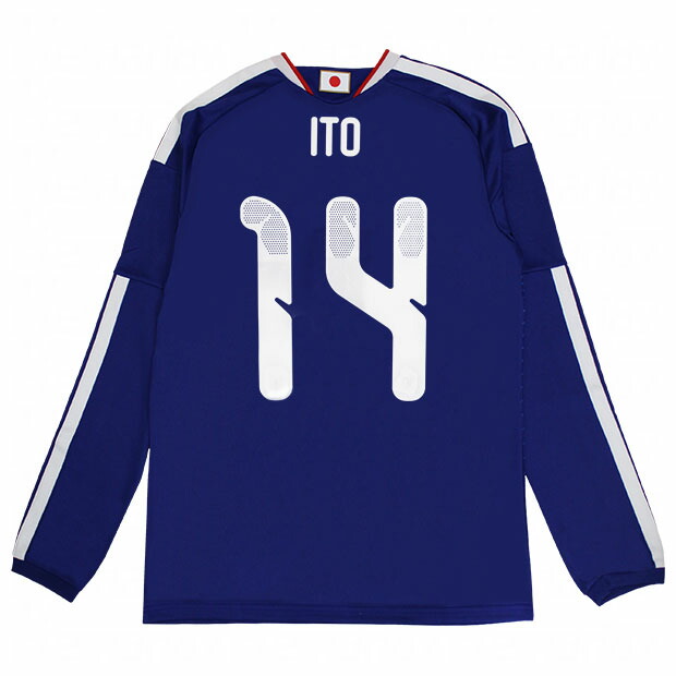 ノベルティ対象 背番号14 伊東純也 アディダス サッカー日本代表 2026 ホーム レプリカ ユニフォーム 長袖 z9680　【adidas|アディダス】サッカー日本代表レプリカウェアーwu905-14-ito