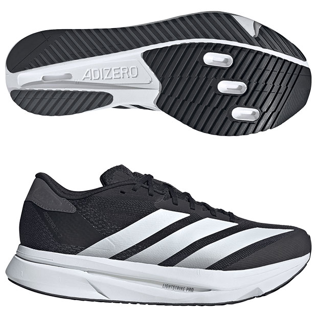 アディゼロ SL 2 ワイド　コアブラック×フットウェアホワイト　【adidas|アディダス】ランニングシューズji2986