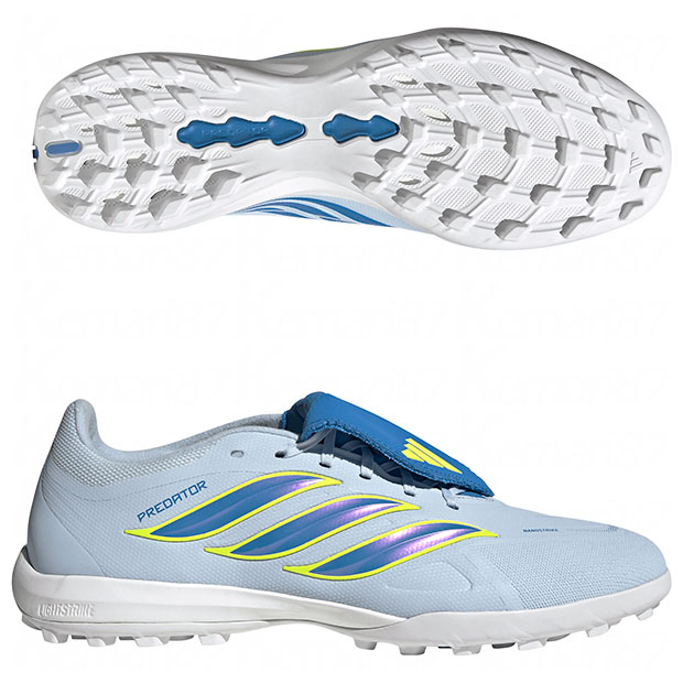 プレデター LEAGUE FT TF　クリスタルスカイ×レイブルー　【adidas|アディダス】サッカーフットサルトレーニングシューズjr7874