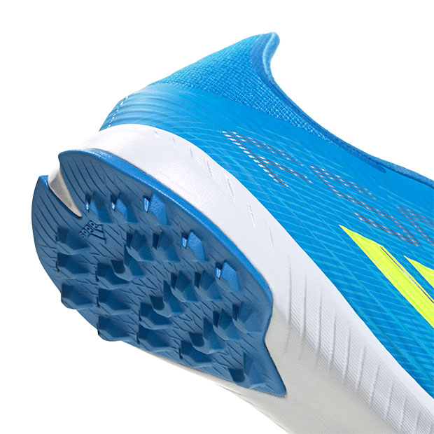 F50 LEAGUE TF　ルシッドレイブルー×チームソーラーイエロー　【adidas|アディダス】サッカーフットサルトレーニングシューズjr8975_5