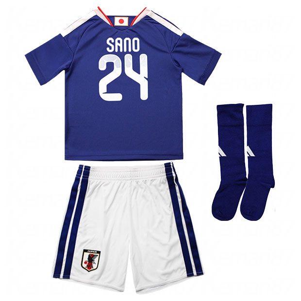 背番号24 佐野海舟 キッズ アディダス サッカー日本代表 2026 ホーム レプリカ ユニフォーム ミニキット jz9676　【adidas|アディダス】サッカー日本代表レプリカウェアーvz513-24-sano