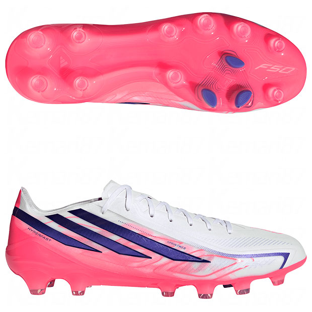 F50 HYPERFAST PRO HG/AG ジャパン　フットウェアホワイト×ソーラーパープル　【adidas|アディダス】サッカースパイクhq2361