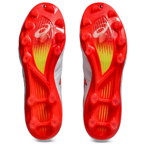 DSライト X-FLY PRO 3　ホワイト×フラッシュレッド　【asics|アシックス】サッカースパイク1101a072-103_4