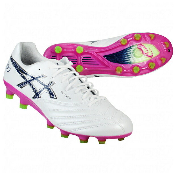 DSライト X-FLY PRO 3　ホワイト×トワイライトブルー　【asics|アシックス】サッカースパイク1101a072-104
