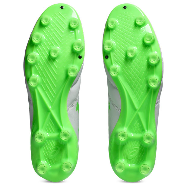 ASICS SUPERFLY ホワイト/グリーン スパイク ASICS SUPERFLY ホワイト