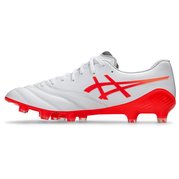 DSライト X-FLY 6　ホワイト×フラッシュレッド　【asics|アシックス】サッカースパイク1101a076-101_2