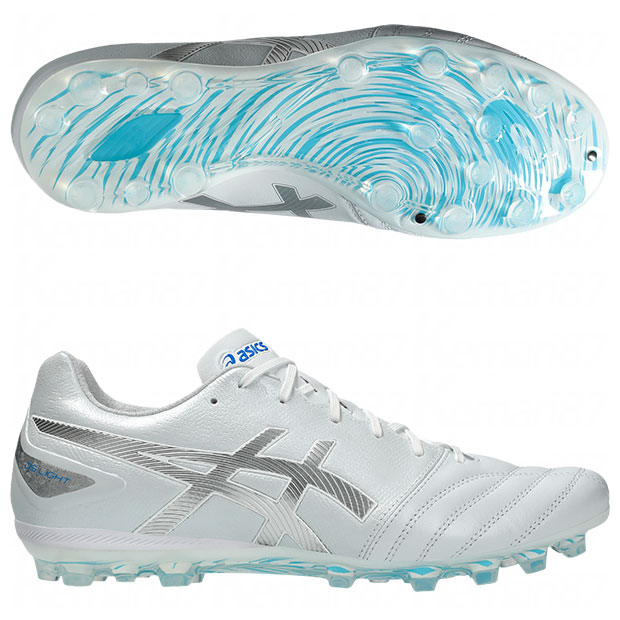 DSライト|プロ|AG　ホワイト×ピュアシルバー　【asics|アシックス】サッカースパイク1103a096-104