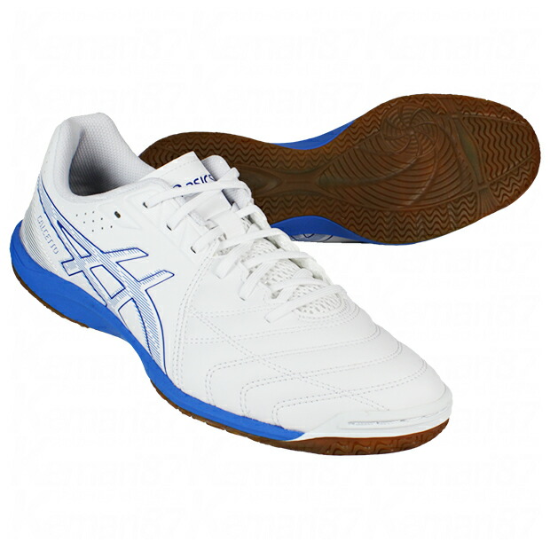 カルチェット WD 9　ホワイト×エレクトリックブルー　【asics|アシックス】フットサルシューズ1113a037-101の通販は