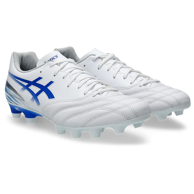 DSライト アドバンス　ホワイト×アシックスブルー　【asics|アシックス】サッカースパイク1103a125-100_1