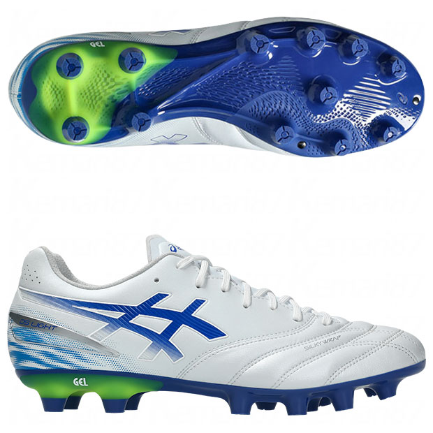 DSライト プロ　ホワイト×アシックスブルー　【asics|アシックス】サッカースパイク1103a126-100