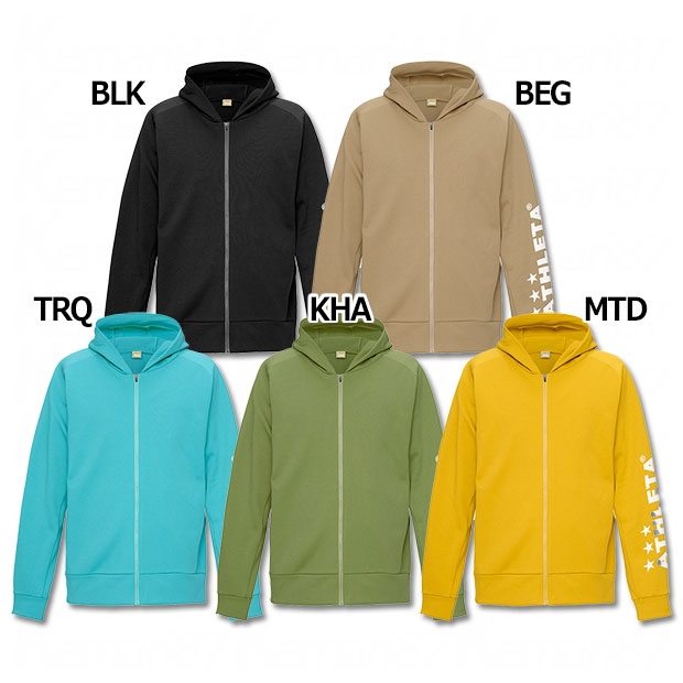 ジュニア スウェットZIPパーカー　【ATHLETA|アスレタ】サッカーフットサルジュニアウェアー03402j