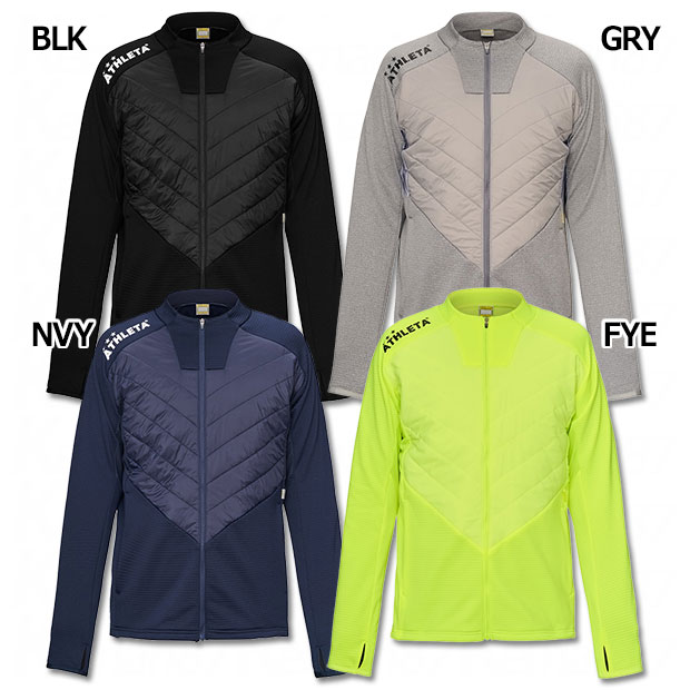 ジュニア グリッド起毛トレーニングジャケット　【ATHLETA|アスレタ】サッカーフットサルジュニアウェアー04175j