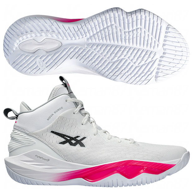 ノヴァサージ|2　ホワイト×キャリアグレー　【asics|アシックス】バスケットボールシューズ1061a040-104