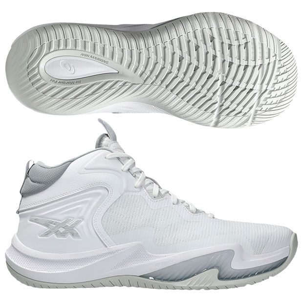 ノヴァサージ 3　ホワイト×キャリアグレー　【asics|アシックス】バスケットボールシューズ1061a048-101