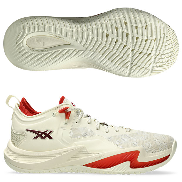 ノヴァサージ LOW 2　アイボリー×チリフレーク　【asics|アシックス】バスケットボールシューズ1061a051-750