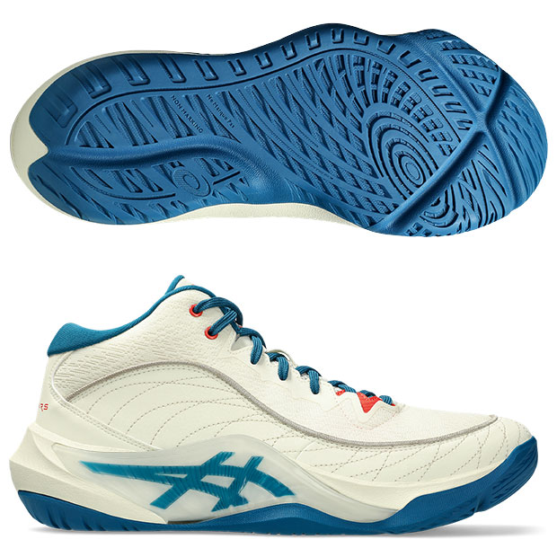 アンプレアルス 3　アイボリー×ディープシーティール　【asics|アシックス】バスケットボールシューズ1063a104-750