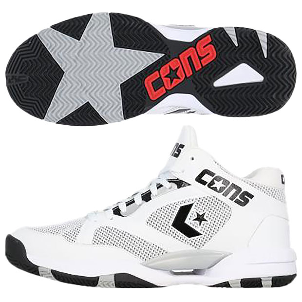 コンズ アクセレレーター MID　ホワイト　【CONVERSE|コンバース】バスケットボールシューズ33500391-wht
