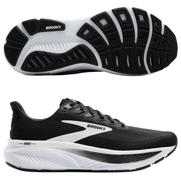 Ghost 17 ゴースト 17　ブラック×ホワイト　【BROOKS|ブルックス】ランニングシューズbrm4423-blkwht