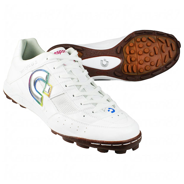 テッサ|ライト|TF|3　パールホワイト×ミラーシルバー　【Desporte|デスポルチ】フットサルシューズds2142-pwmsil