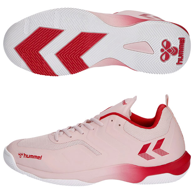 レジェンドフライ 6.0　ピンク×レッド　【hummel|ヒュンメル】ハンドボールシューズhas8042-2520