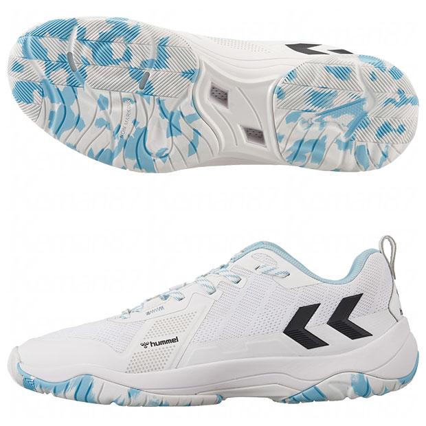 コメットパワー 3.0　ホワイト×ミントグリーン　【hummel|ヒュンメル】ハンドボールシューズhas8043-1054