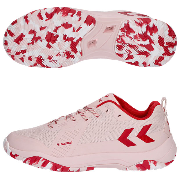 コメットパワー 3.0　ピンク×レッド　【hummel|ヒュンメル】ハンドボールシューズhas8043-2520