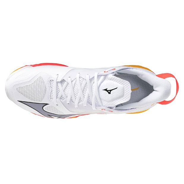 ウエーブ ミラージュ 5 ホワイト×オレンジ 【MIZUNO|ミズノ