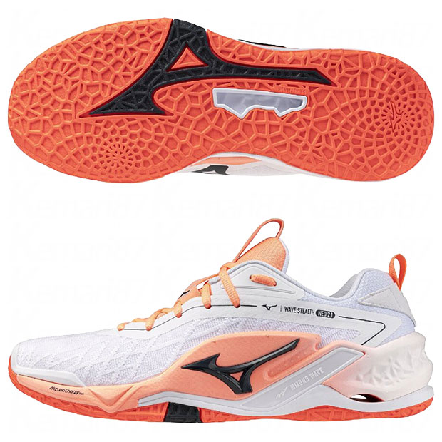 ウエーブ ステルス NEO 2.1　ホワイト×コーラル　【MIZUNO|ミズノ】ハンドボールシューズx1ga264080 13,090円