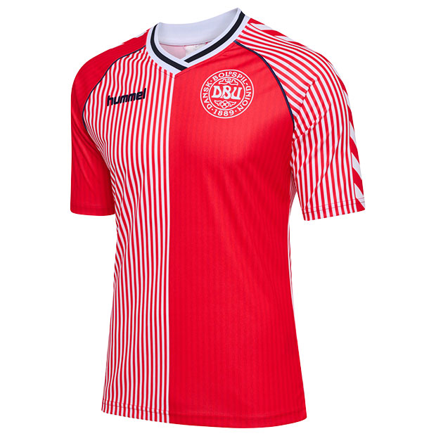 デンマーク代表 1986 ホーム 半袖レプリカユニフォーム　【hummel|ヒュンメル】ナショナルチームレプリカウェアーhm221779-3148