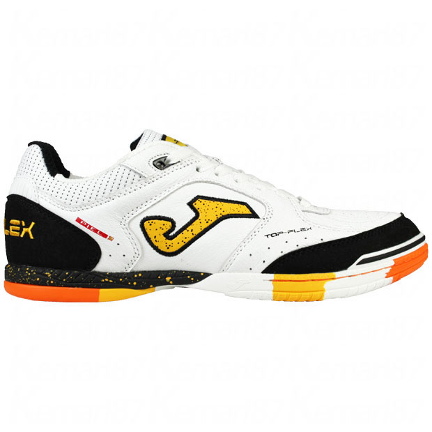 トップフレックス|IN　ホワイト×オレンジ　【JOMA|ホマ】フットサルシューズtopw2302in_1
