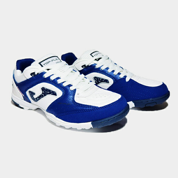 トップフレックス TF　ホワイト×ネイビー　【JOMA|ホマ】サッカーフットサルトレーニングシューズtopw2534tf_1