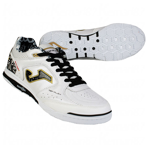 トップフレックス|リバウンド|IN　ホワイト×ゴールド　【JOMA|ホマ】フットサルシューズtors2432in