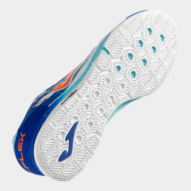トップフレックス リバウンド IN　ホワイト×ブルー　【JOMA|ホマ】フットサルシューズtors2576in_3