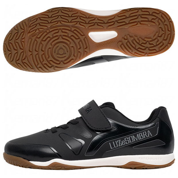 ジュニア エル・カミーニョ EL CAMINHO Jr VELCRO IN　ブラック　【LUZ e SOMBRA|ルースイソンブラ】ジュニアフットサルシューズl2261501-blk