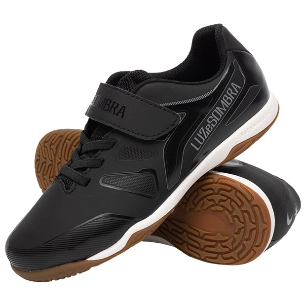 ジュニア エル・カミーニョ EL CAMINHO Jr VELCRO IN　ブラック　【LUZ e SOMBRA|ルースイソンブラ】ジュニアフットサルシューズl2261501-blk_1
