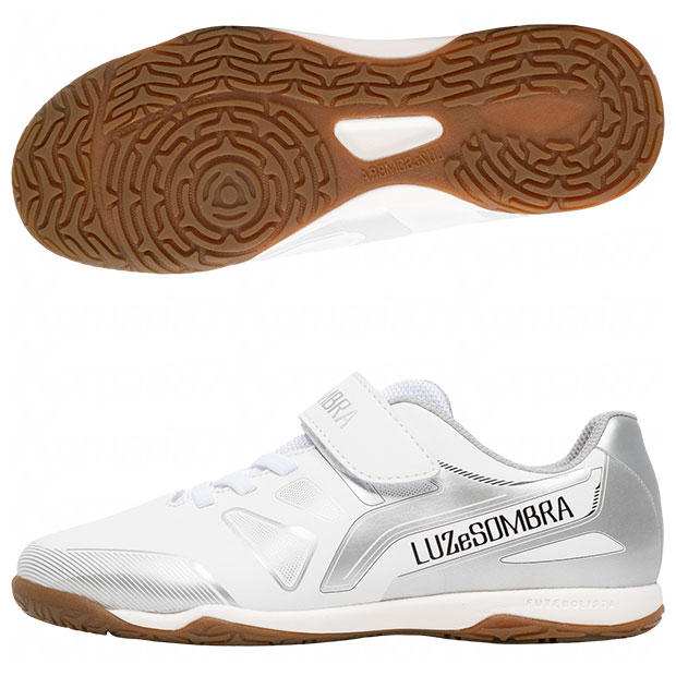 ジュニア エル・カミーニョ EL CAMINHO Jr VELCRO IN　ホワイト　【LUZ e SOMBRA|ルースイソンブラ】ジュニアフットサルシューズl2261501-wht