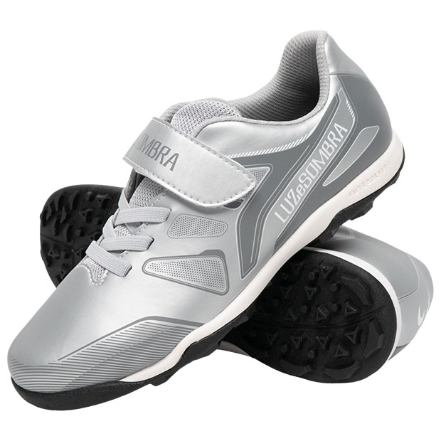 ジュニア エル・カミーニョ EL CAMINHO Jr VELCRO TF　シルバー　【LUZ e SOMBRA|ルースイソンブラ】ジュニアフットサルシューズl2261521-slv_1