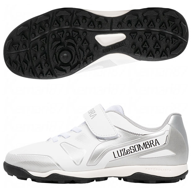 ジュニア エル・カミーニョ EL CAMINHO Jr VELCRO TF　ホワイト　【LUZ e SOMBRA|ルースイソンブラ】ジュニアフットサルシューズl2261521-wht