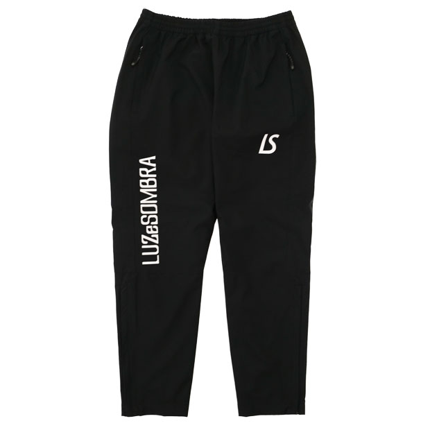 STANDARD|ストレッチタフタメッシュロングパンツ　ブラック×ブラック　【LUZ|e|SOMBRA|ルースイソンブラ】サッカーフットサルウェアーf2011403-blkblk