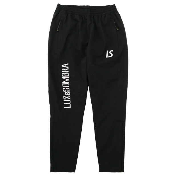 ジュニア|STANDARD|ストレッチタフタメッシュロングパンツ　ブラック×ブラック　【LUZ|e|SOMBRA|ルースイソンブラ】サッカーフットサルジュニアウェアーf2021404-blkblk