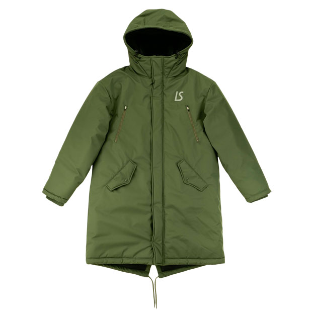 STANDARD|GO|OUT|ロングコート2　カーキ　【LUZ|e|SOMBRA|ルースイソンブラ】サッカーフットサル防寒ウェアーl1212300-khk