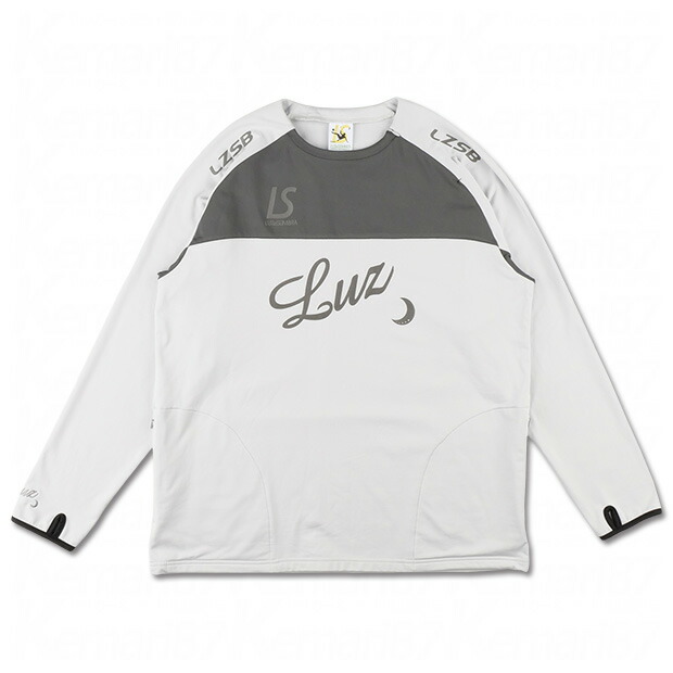 LZ 2WAYサイドジップクルートップ　ライトグレー×チャコール　【LUZ e SOMBRA|ルースイソンブラ】サッカーフットサルウェアーl1232051-lgrychの通販は