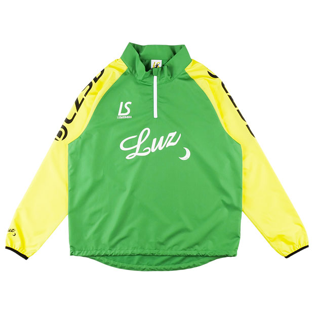 LZSB ハーフZIPピステトップ　Kグリーン×イエロー　【LUZ e SOMBRA|ルースイソンブラ】サッカーフットサルウェアーl1242104-kgrnye