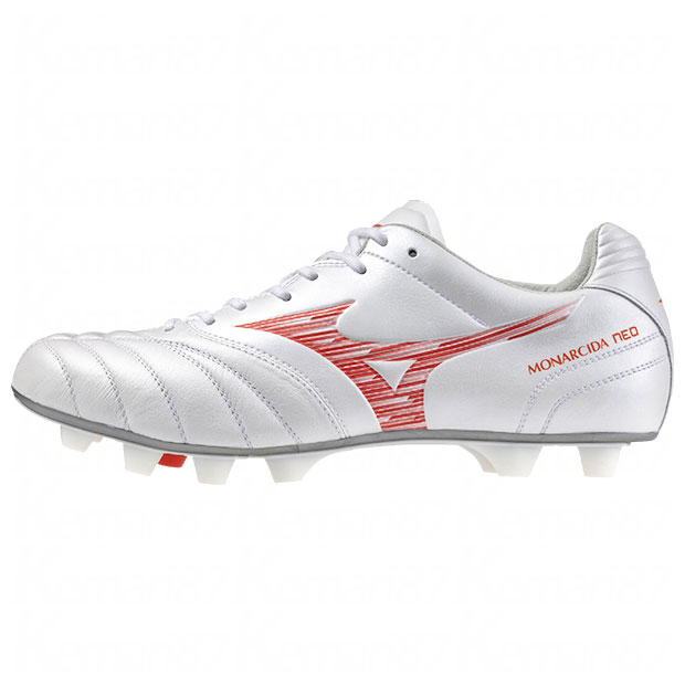 モナルシーダ|NEO|3|ワイド|ELITE　ホワイト×レッド　【MIZUNO|ミズノ】サッカースパイクp1ga242160_1