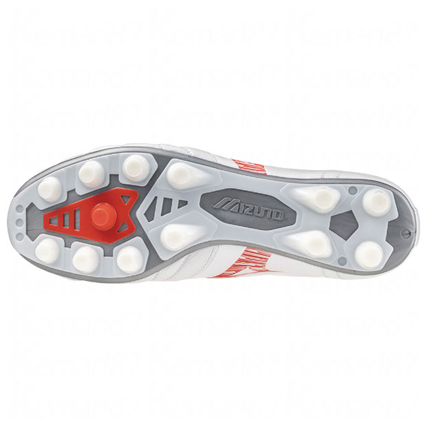 Mizuno サッカーシューズ スパイク ホワイト/レッド サッカー