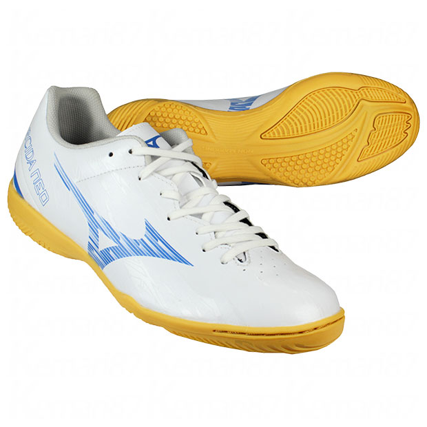 モナルシーダ NEO SALA CLUB IN　ホワイト×レーザーブルー　【MIZUNO|ミズノ】フットサルシューズq1ga242825の通販は