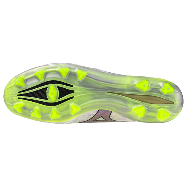 ミズノアルファ|2|PRO　ホワイト×シルバーイリディセント　【MIZUNO|ミズノ】サッカースパイクp1ga256409_4