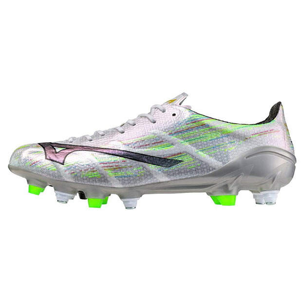 ミズノアルファ 2 JAPAN MIX　ホワイト×シルバーイリディセント　【MIZUNO|ミズノ】サッカー取替式スパイクp1gc256109_1